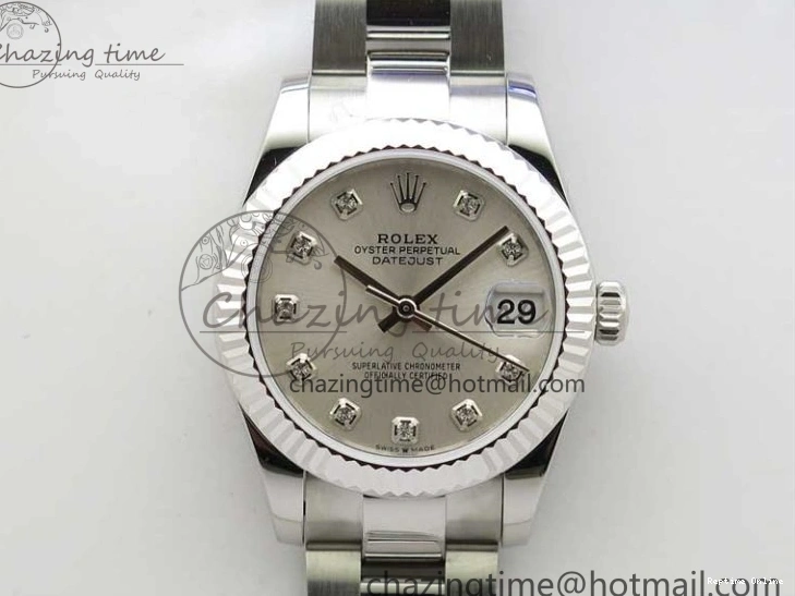 0406 Datejust 31mm 278271 SS BP Maker Best Edition Silver Crystal Dial on Oyster Bracelet Affordable 2745